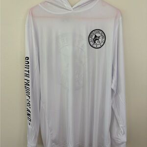 White South Padre Island TX Performance Hooded Long-Sleeve